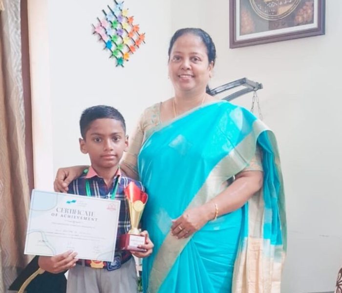 Rohit - Won 1st Prize in the Kids Badminton Tournament