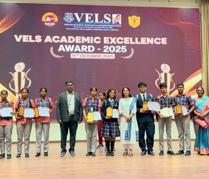 Vels Academic Excellence Award 2025